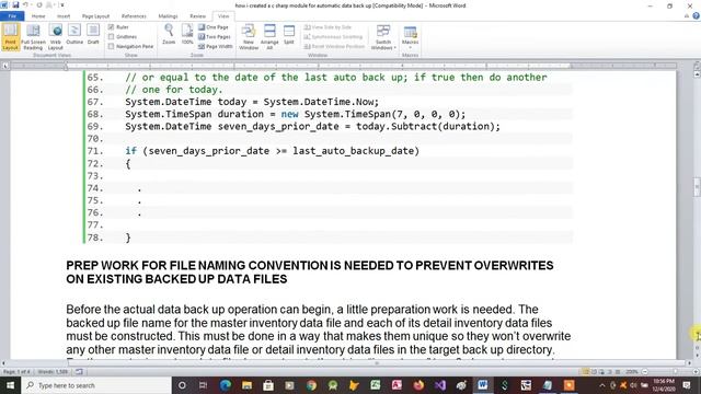 How I Created a C Sharp Module for Automatic Data Back Up смотреть онлайн