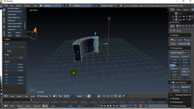 Blender Spin Tool смотреть онлайн