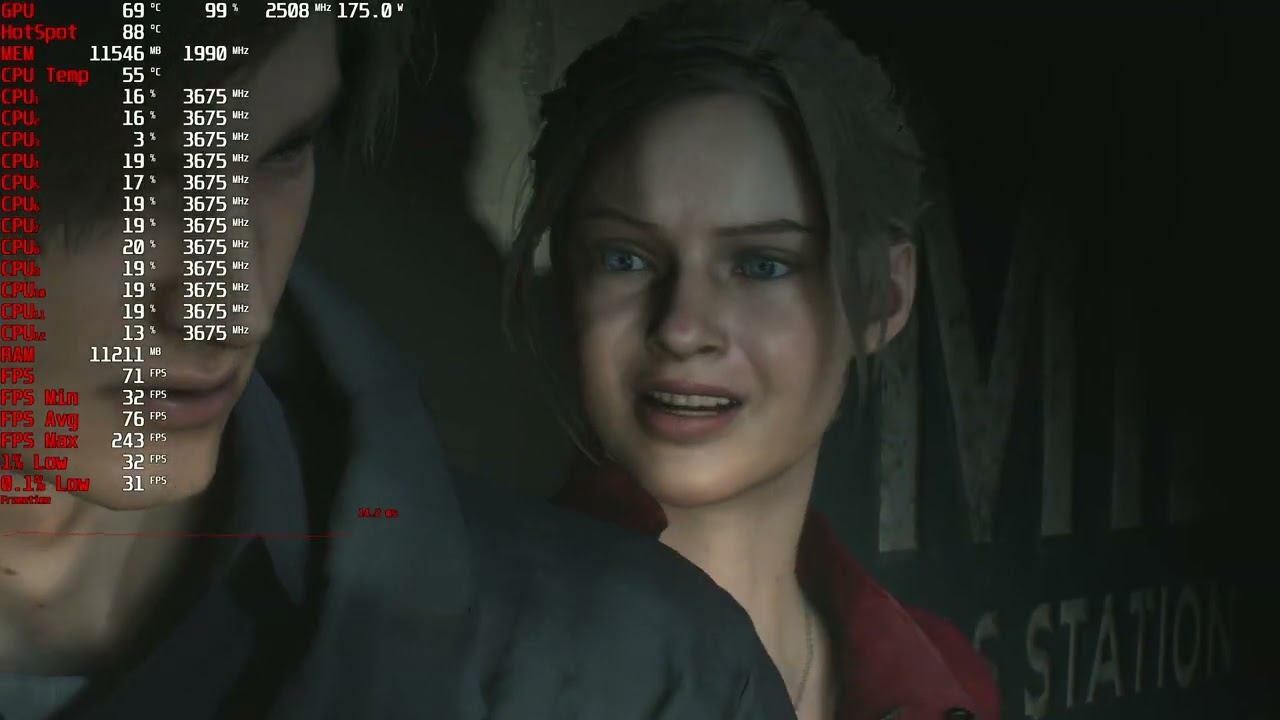 Resident Evil 2 2k,1440p gameplay r5 5600x,RX 6700 XT RTX FSR 1.0 смотреть онлайн