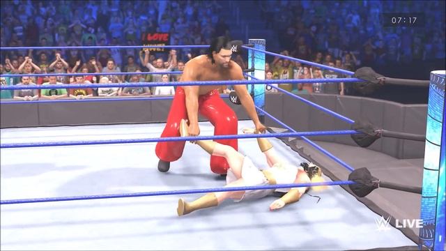 The Great Khali vs Steroid Girl - Iron Man Match смотреть онлайн
