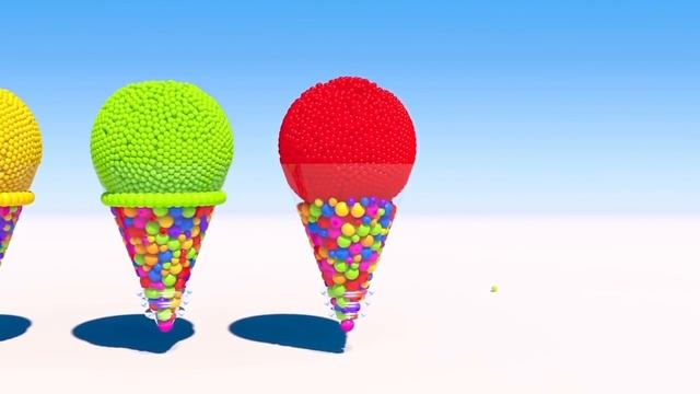 Big 3D Spiral Lollipops Learning Colors for Children - Learn Colors With Ice Icream For Kids смотреть онлайн