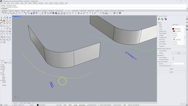 28 - Surface and Curve interaction Crv2View смотреть онлайн