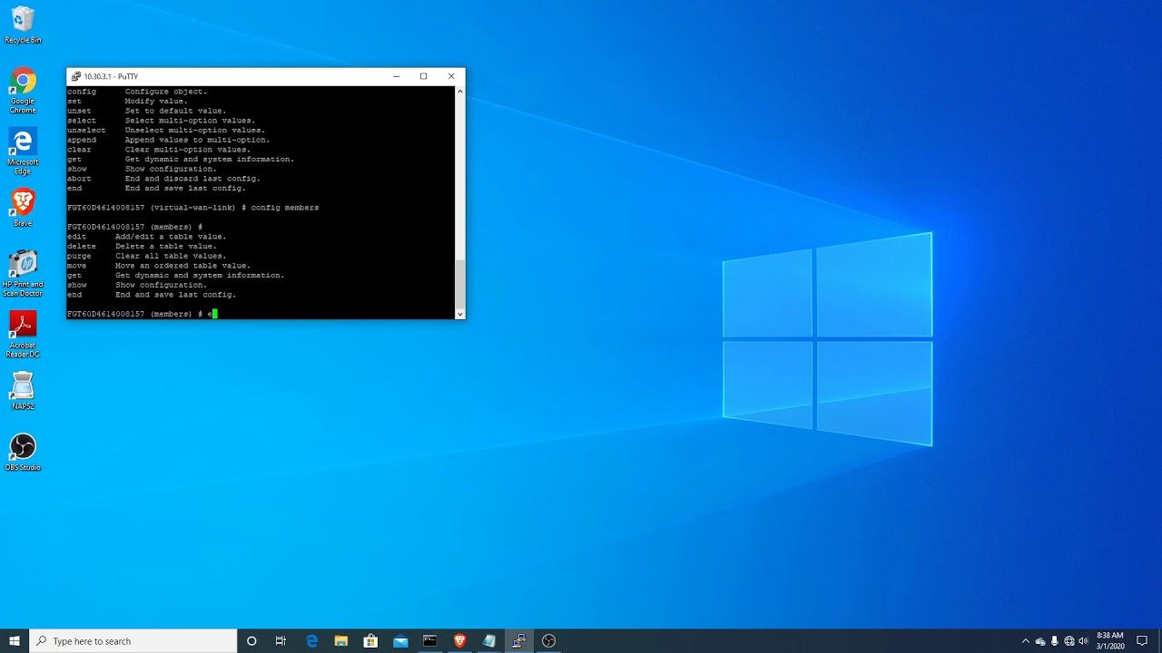 How to setup Fortinet SD-WAN from the CLI. смотреть онлайн