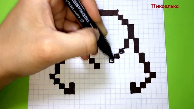 Как Рисовать Шубу по Клеточкам ♥ Рисунки по Клеточкам #pixelart