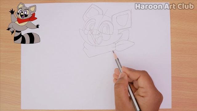 How to Draw Rambley the Raccoon | Indigo Park | Step by step (Easy Drawing) смотреть онлайн
