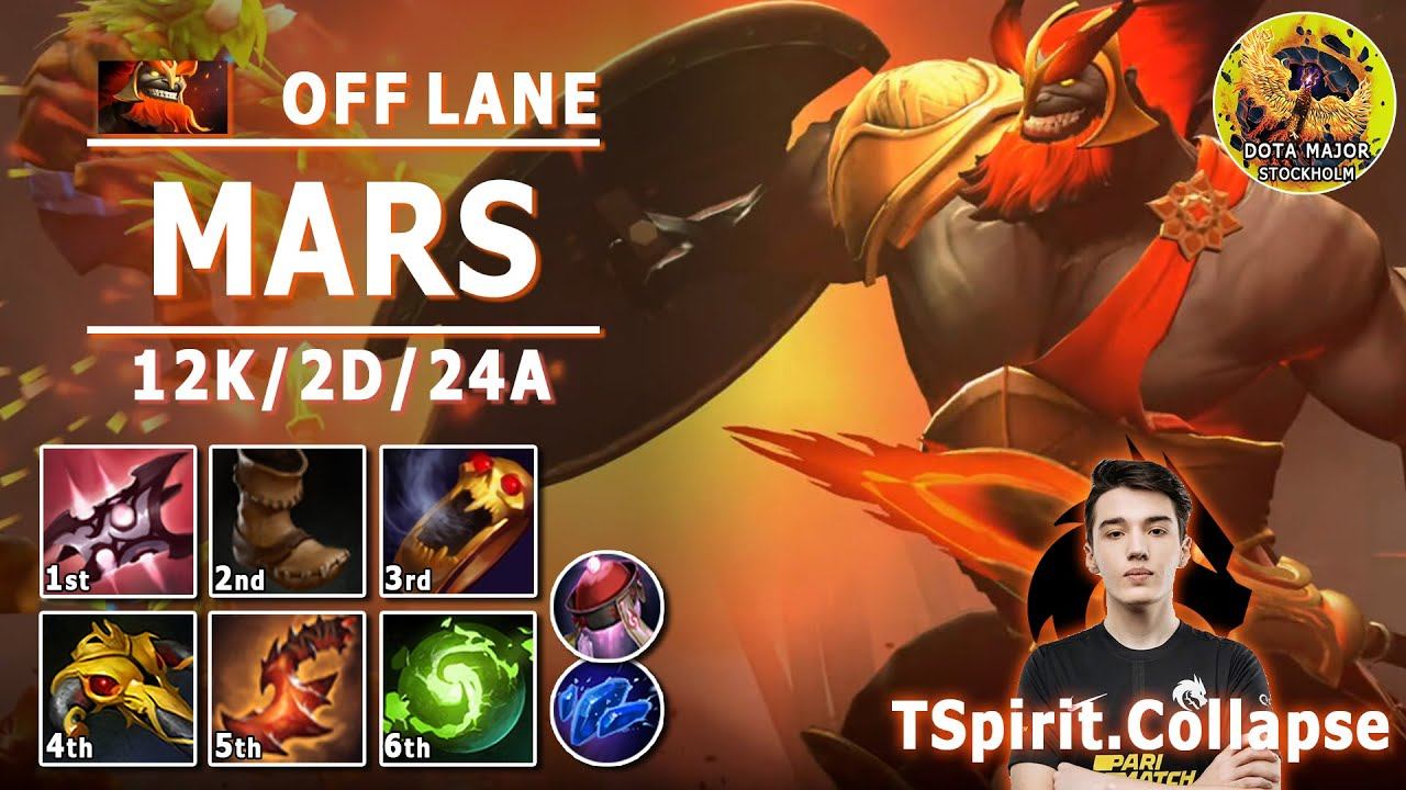 Mars Off Lane | 7.31c | TSpirit.Collapse Pos 3 Play | TSpirit vs Thunder Predator | Stockholm Major смотреть онлайн