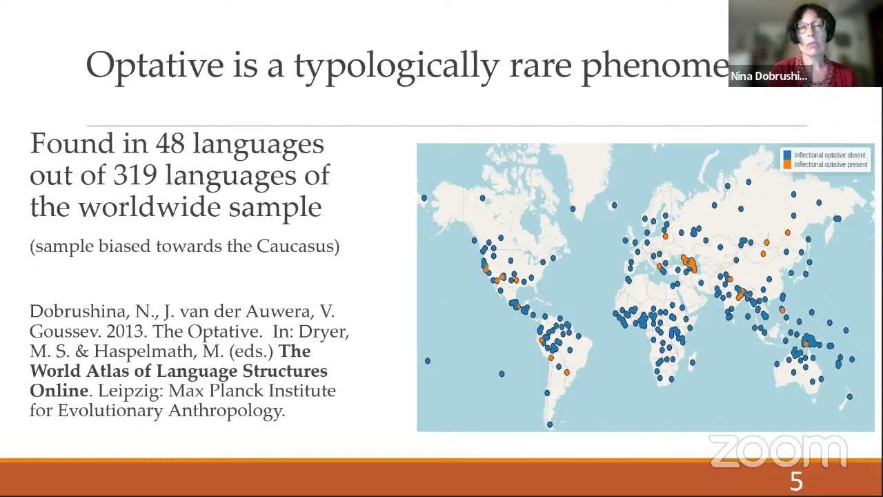 Optatives in East Caucasian morphology and culture (N. Dobrushina) смотреть онлайн