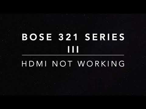 Bose 321 Series III | HDMI Output issue "Communicating with your TV" смотреть онлайн