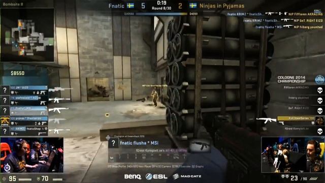 ESL One Cologne 2014: Fnatic "JW" fabulous double High-Fives compilation смотреть онлайн