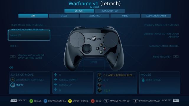 Warframe - Steam Controller Shooter Tips смотреть онлайн