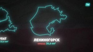 Сравним города Татарстана по площади