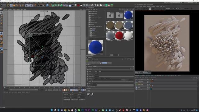 Cinema 4D Speed Art | Voluminous bouquet - Octane Render | X-particles смотреть онлайн