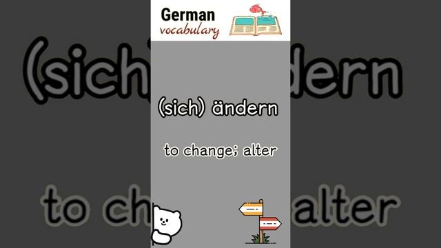 ändern (to change) | German vocabulary смотреть онлайн