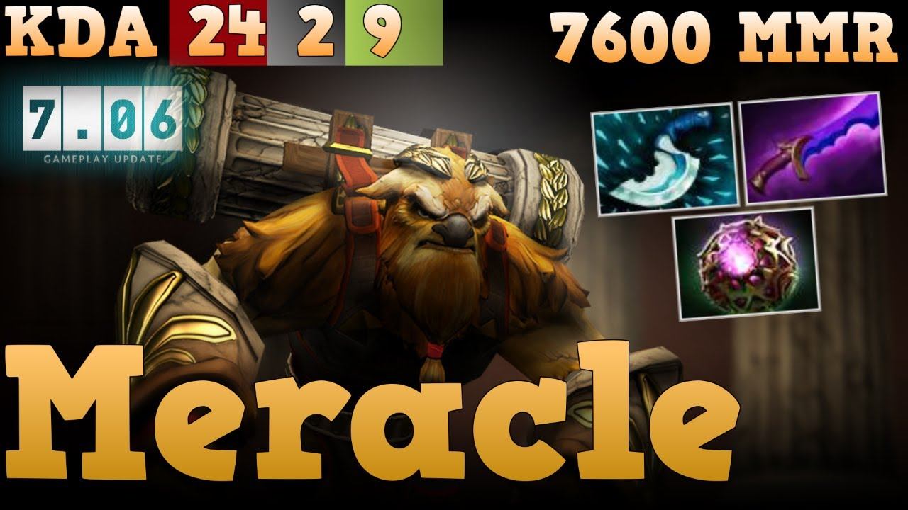 7.06 Earthshaker by Meracle. Dota 2 full game. смотреть онлайн