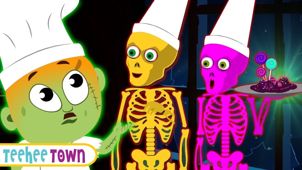 Midnight Magic - Five Skeletons Part 3 | Skeletons Cooking At A Haunted Party Song By TeeheeTown смотреть онлайн