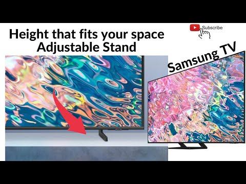 How to adjust stand height of Samsung TV ⚡️Now get sufficient space for soundbar смотреть онлайн