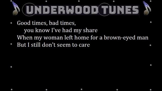 Led Zeppelin ~ Good Times Bad Times ~ 1969 ~ w/lyrics смотреть онлайн