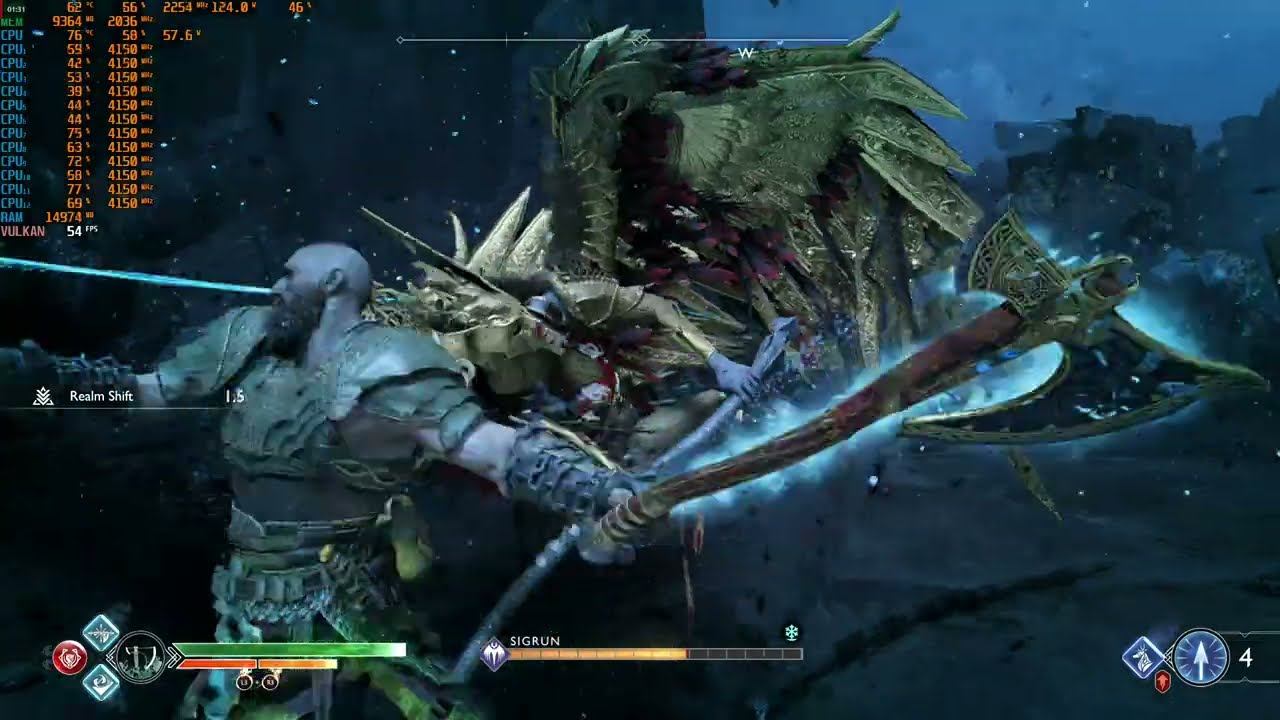 God of War PC 1.06 FSR no longer blurry | GMGOW+ Sigrun no damage w/ FSR UltraQuality setting смотреть онлайн