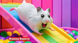 Хомяк попал в ЛАБИРИНТ С ШАРИКАМИ ! Выбираемся из лабиринта вместе !