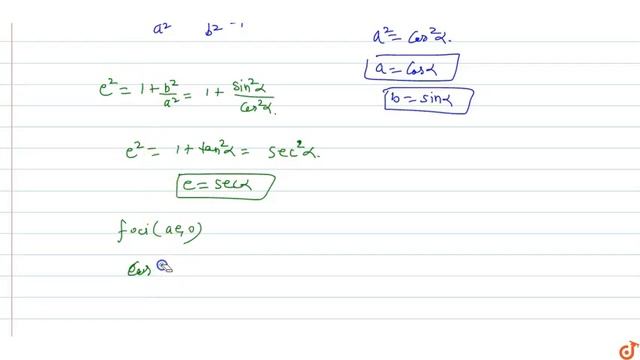 For the hyperbola `x^2/(cos^2alpha)-y^2/(sin^2alpha)=1``; (0 ltalpha ltpi/4)` смотреть онлайн
