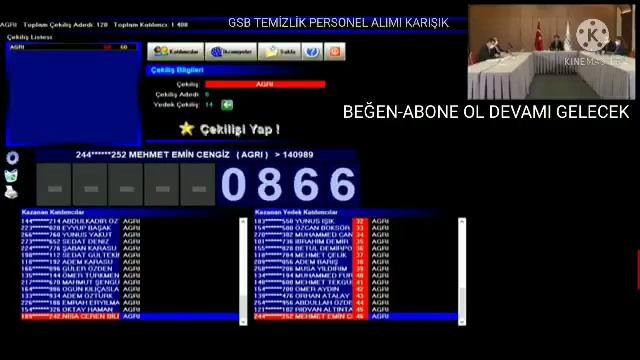 4 BİN 346 İŞÇİ ALIMI KURA SONUÇLARI AÇIKLANDI (GSB KURA) #gsb смотреть онлайн