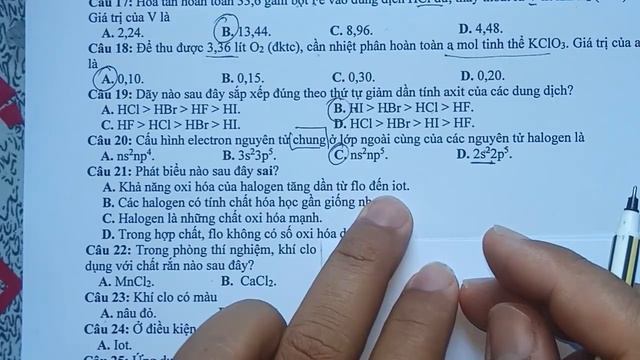 ĐỀ THI GIỮA HỌC KÌ 2 HÓA HỌC 10 ĐỀ CHUẨN NĂM HỌC 2022 смотреть онлайн