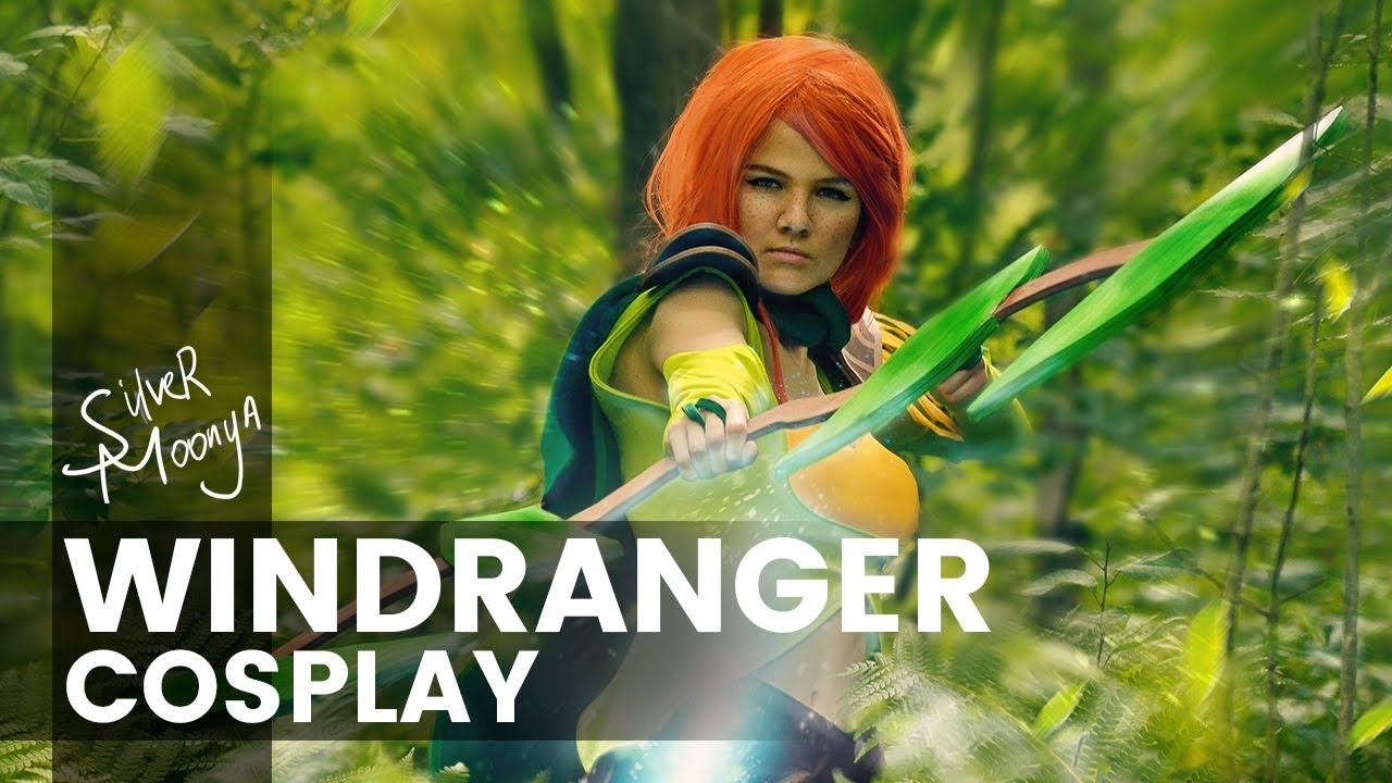 Windranger cosplay | Photoshop Speed Art смотреть онлайн