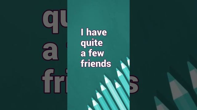 A FEW или QUITE A FEW? В чем разница? смотреть онлайн