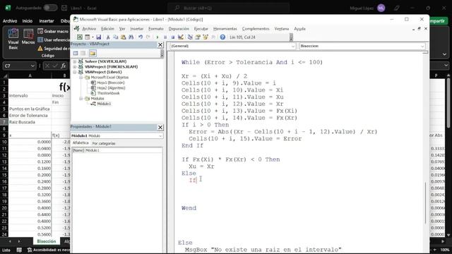 Método de Bisección en Excel VBA Parte III (Desarrollo en VBA) смотреть онлайн