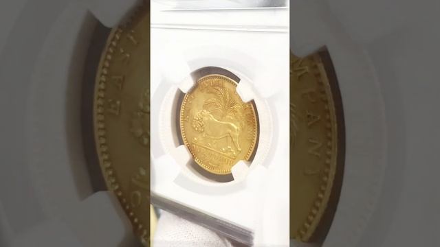 イギリス領インド モハール金貨 ヴィクトリアヤング/ライオン 1841 MS61 高鑑定 / 単年度発行 смотреть онлайн