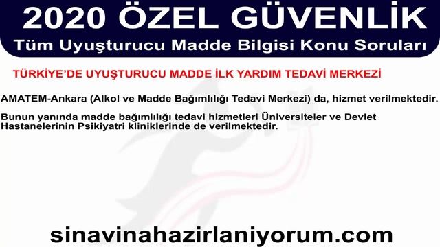 2020 Uyuşturucu Madde Bilgisi Konu Sınav Soruları смотреть онлайн