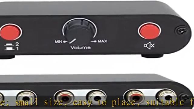 2-Way RCA Stereo Audio Switch Input Signal Source Switcher Selector Splitter Box（2 in 1 Out / 1 in смотреть онлайн