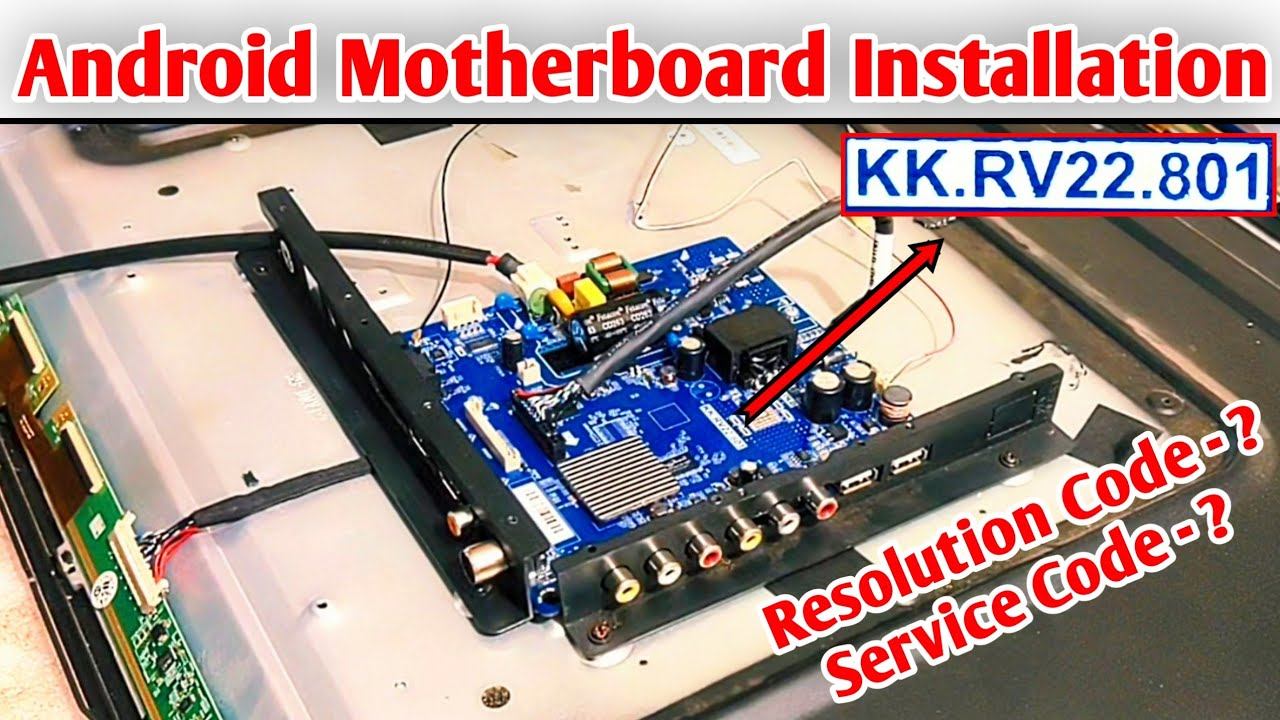 How To Install Android Motherboard In 40 Inch LED TV Model - KK.RV22.801 смотреть онлайн