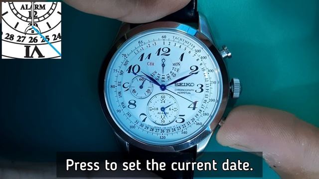 SEIKO Perpetual Calander 7T86 All Reset and Time Date Alarm Setting | SolimBD смотреть онлайн