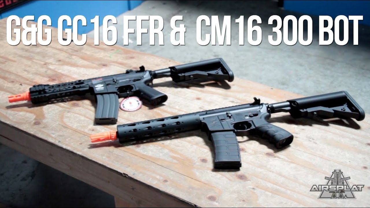 G&G GC16 FFR & CM16 BOT Airsoft AEG Rifles - AirSplat on Demand смотреть онлайн