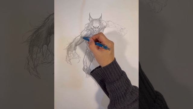 Frank Cho Drawing Demo - Werewolf смотреть онлайн