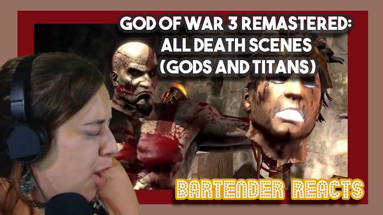 God of War 3 Remastered: All Death Scenes (Gods and Titans) | First Time Watching смотреть онлайн