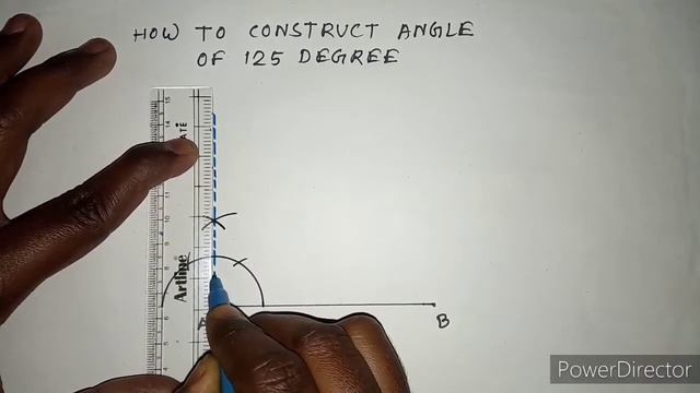 How To Construct 125 Degree Angle With Compass.........