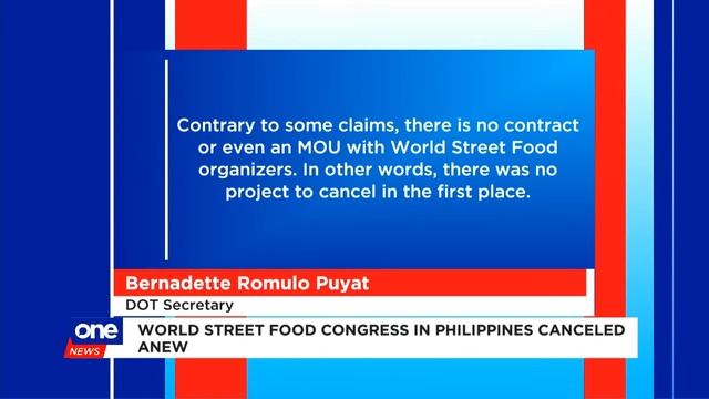 World Street Food Congress in PH canceled anew смотреть онлайн