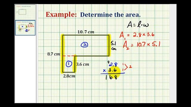Example: Determine the Area of an L-Shaped Polygon Using Decimals смотреть онлайн