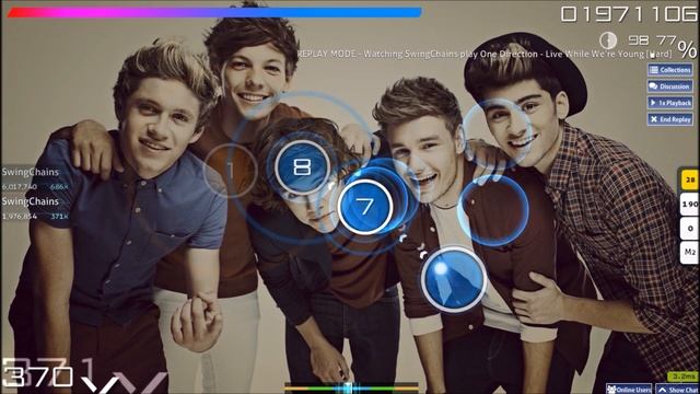 osu! One Direction - Live While We're Young [Hard] FC смотреть онлайн