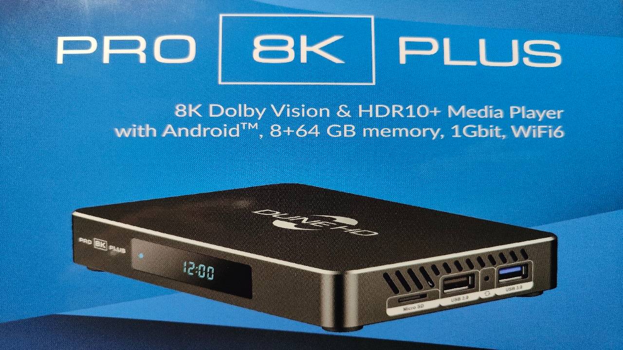 Dune HD Pro 8K Plus: распаковка, первое включение, настройки смотреть онлайн