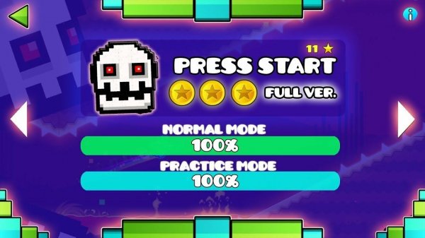 Прохождение Press Start на 3 монеты | Geometry Dash Subzero
