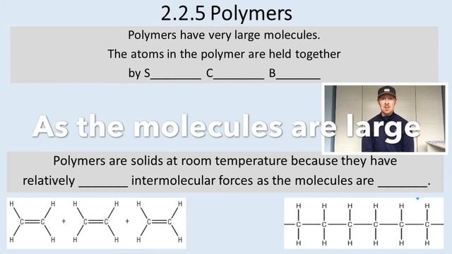 AQA Chemistry C2.2.5 Polymers смотреть онлайн