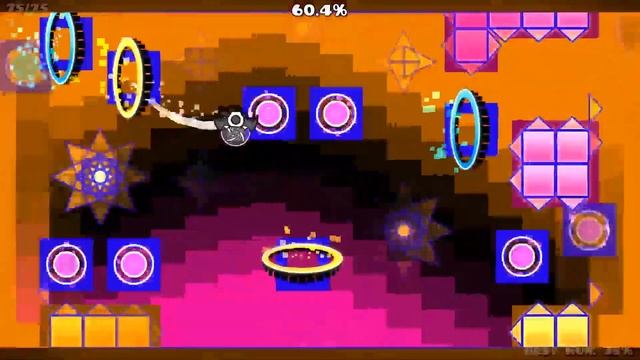 [First on 75hz] Laranja Azul Rosa by Shmigels [Extreme Demon] | Geometry Dash смотреть онлайн