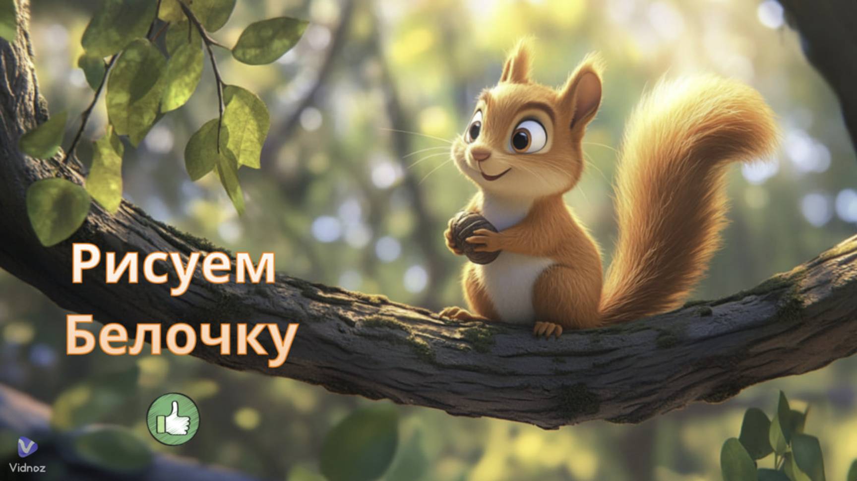 Маленькие художники: Рисуем Белочку- Детский образовательный мультфильм смотреть онлайн