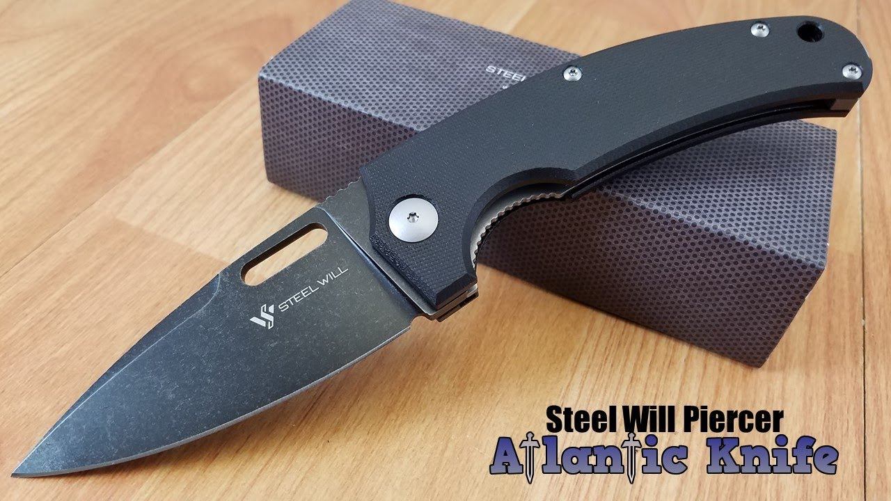 STEEL WILL F40 PIERCER LINERLOCK BLACK G10 FOLDING D2 BLADE KNIFE SW F4009 смотреть онлайн