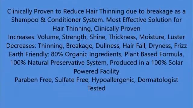 PURA D'OR Advanced Therapy System Shampoo & Conditioner Reduces Hair Thinning for Thicker Head of H смотреть онлайн