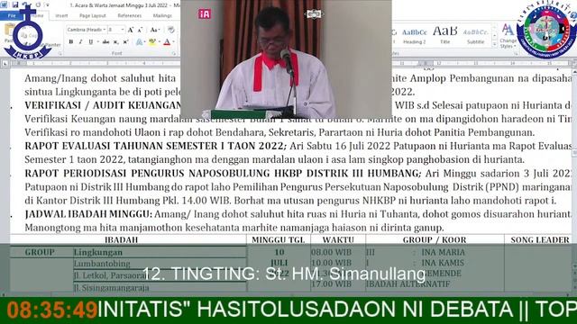 LIVE IBADAH MINGGU "III DUNG TRINITATIS" Tgl. 3 JULI 2022 PKL 08.00 WIB смотреть онлайн