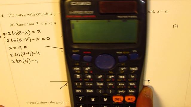Q4 Intersection of Logarithmic function y=2ln(8-x) and Iteration Approximation GCE Level 3 IIT JEE смотреть онлайн